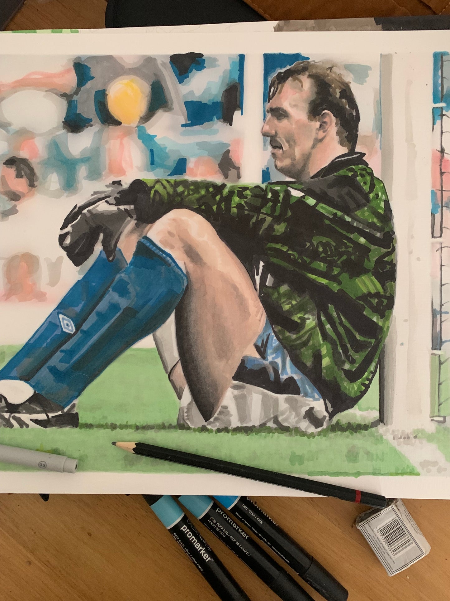 A4 Neville Southall Everton print