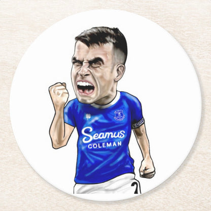 Seamus Coleman round coaster