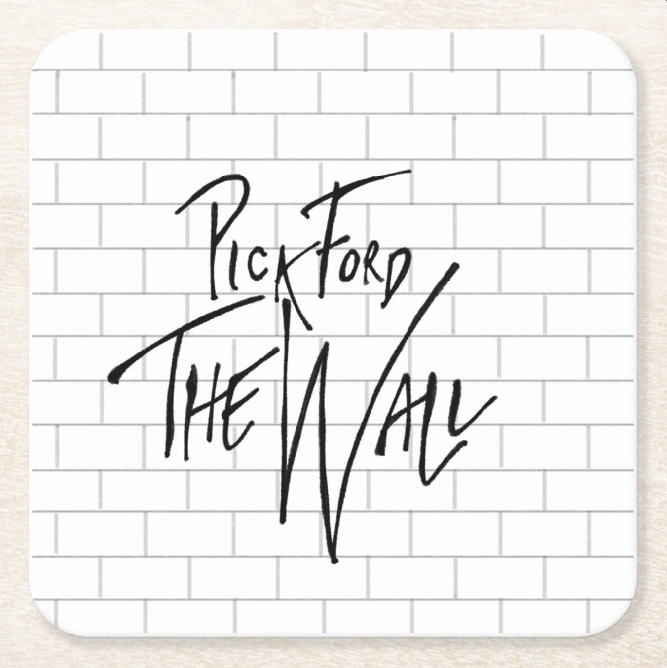 Jordan Pickford ‘THE WALL’ square coaster