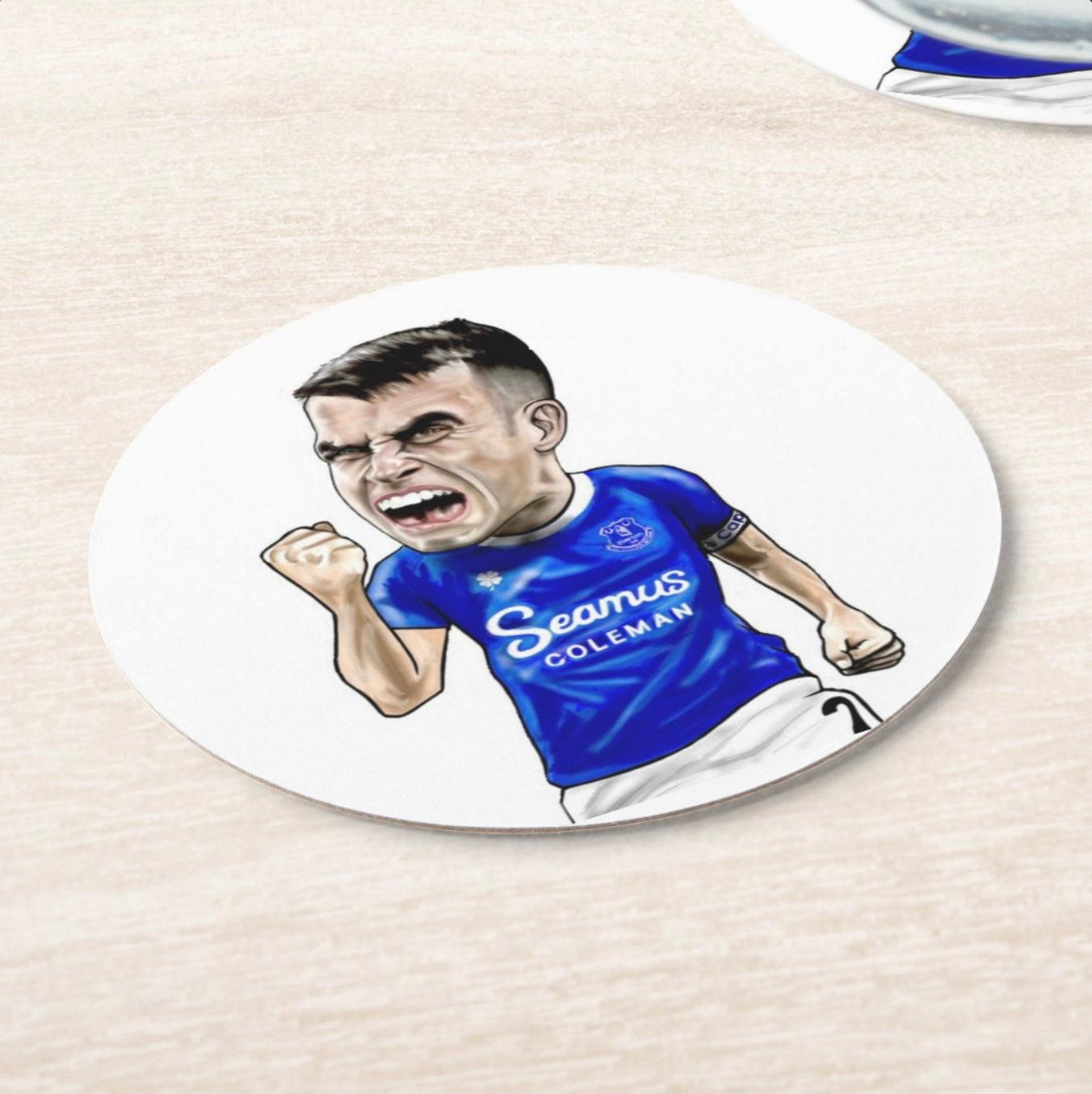 Seamus Coleman round coaster