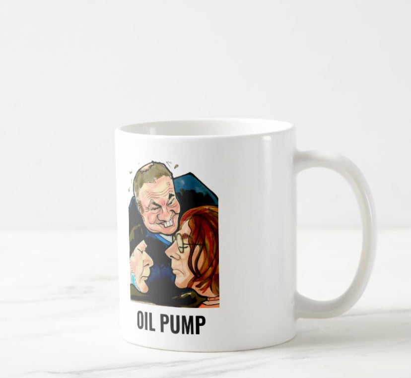 ‘OIL PUMP’ mug