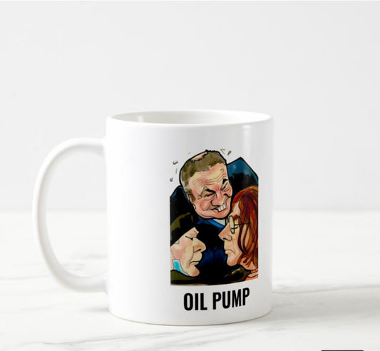 ‘OIL PUMP’ mug